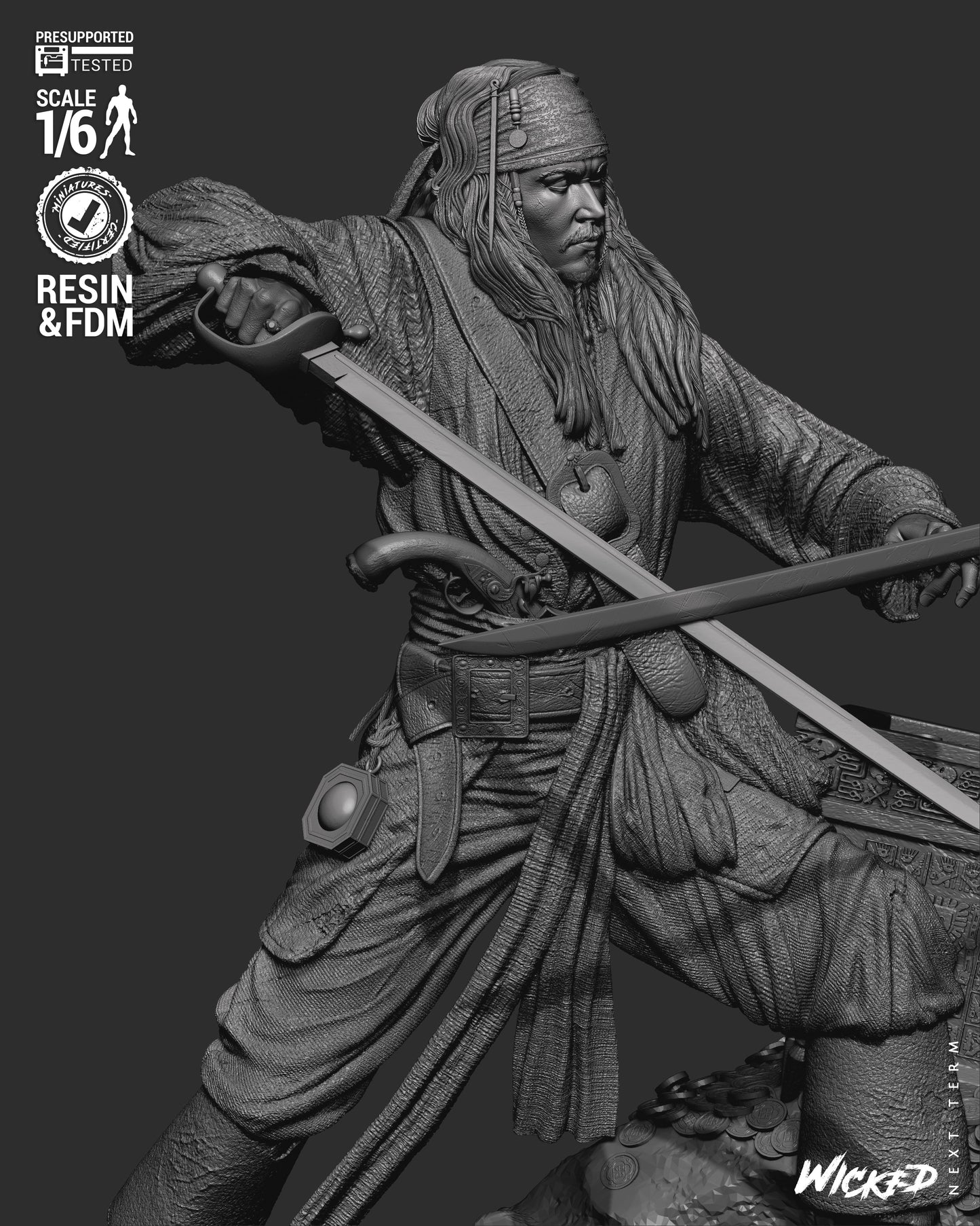 Pirates of the Caribbean (Diorama) - 3d Printed Model Kit