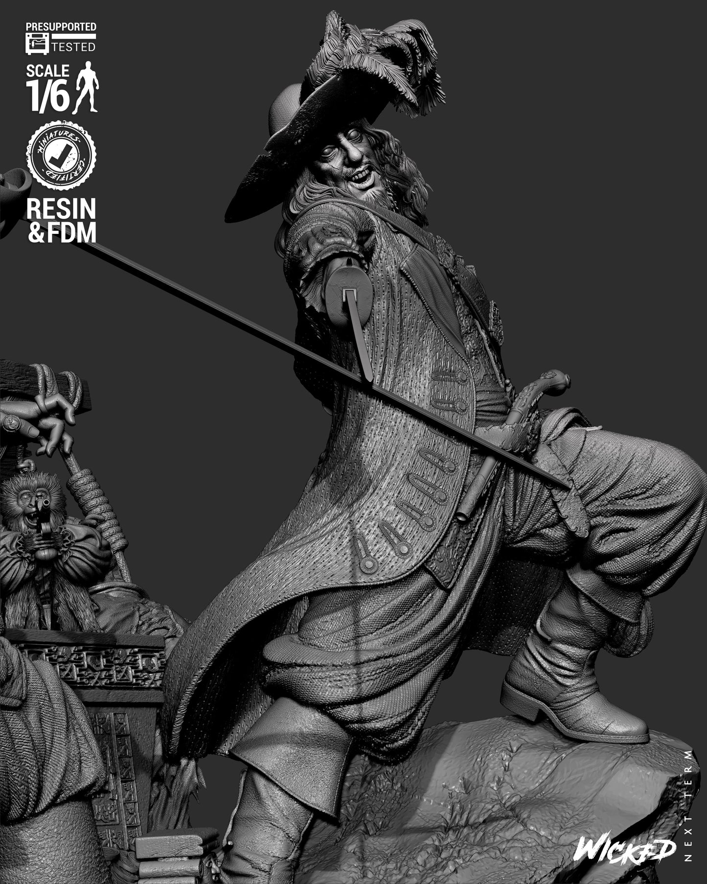 Pirates of the Caribbean (Diorama) - 3d Printed Model Kit