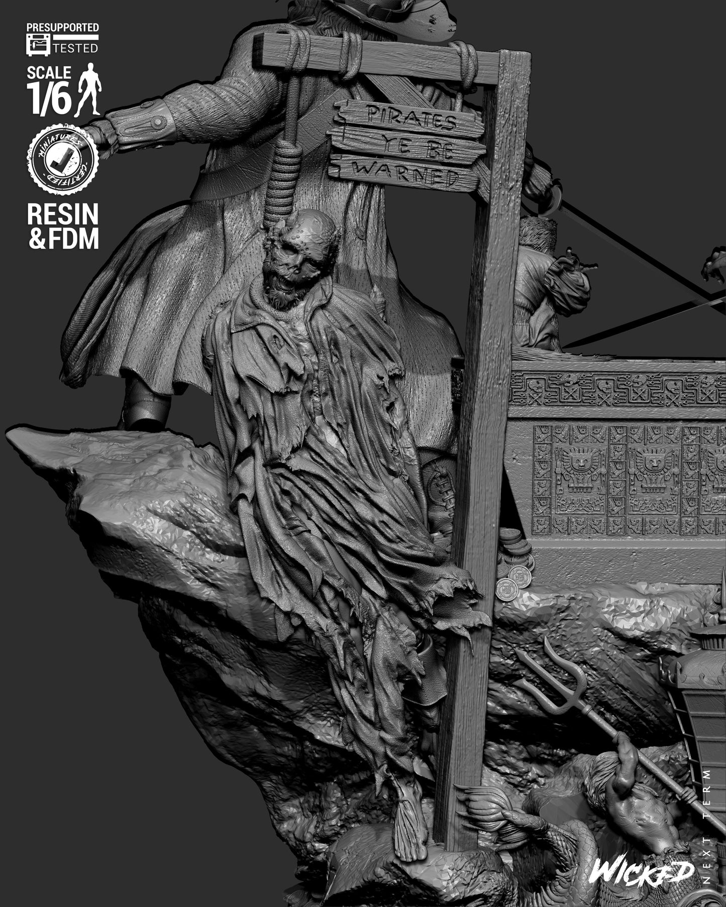 Pirates of the Caribbean (Diorama) - 3d Printed Model Kit