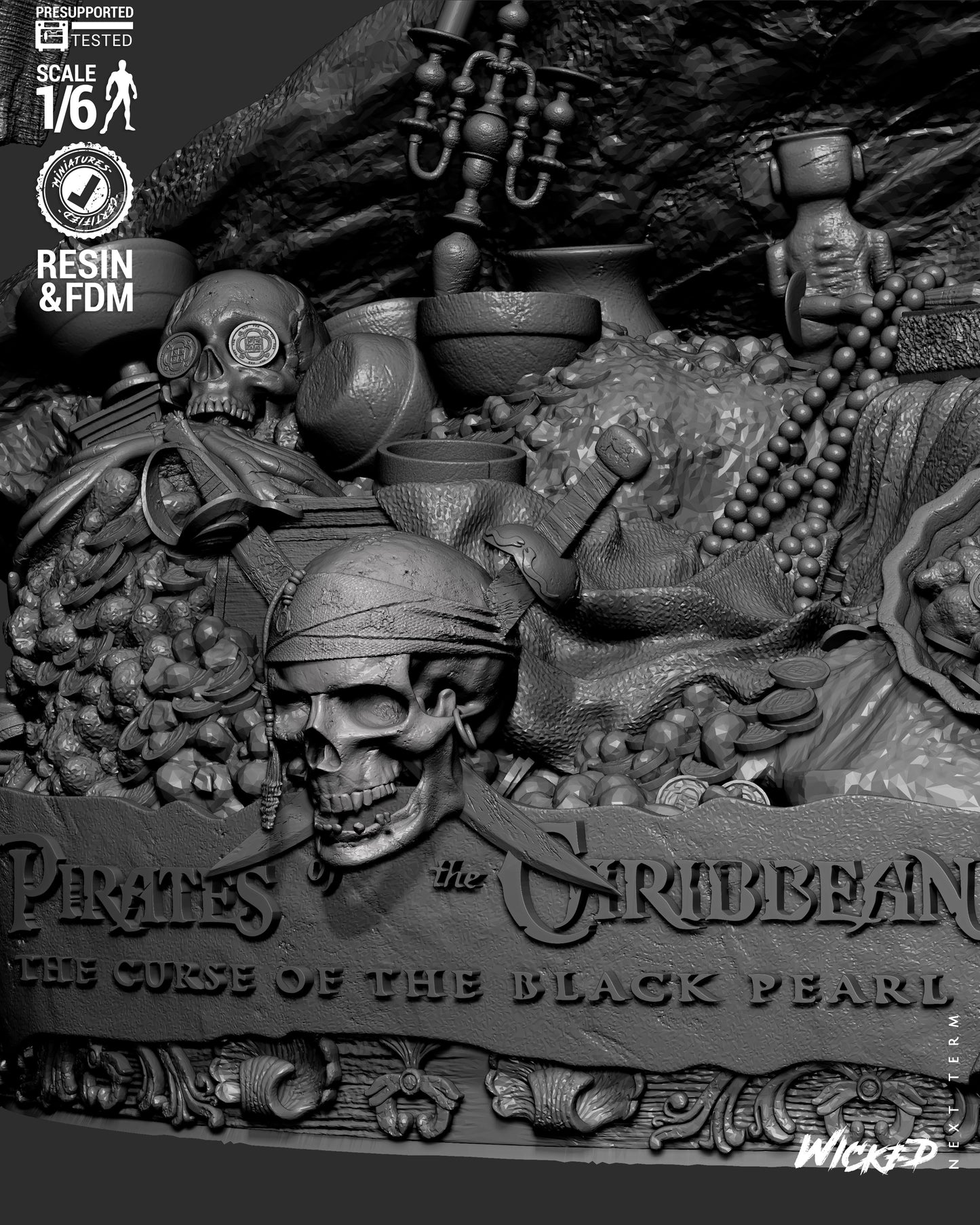 Pirates of the Caribbean (Diorama) - 3d Printed Model Kit