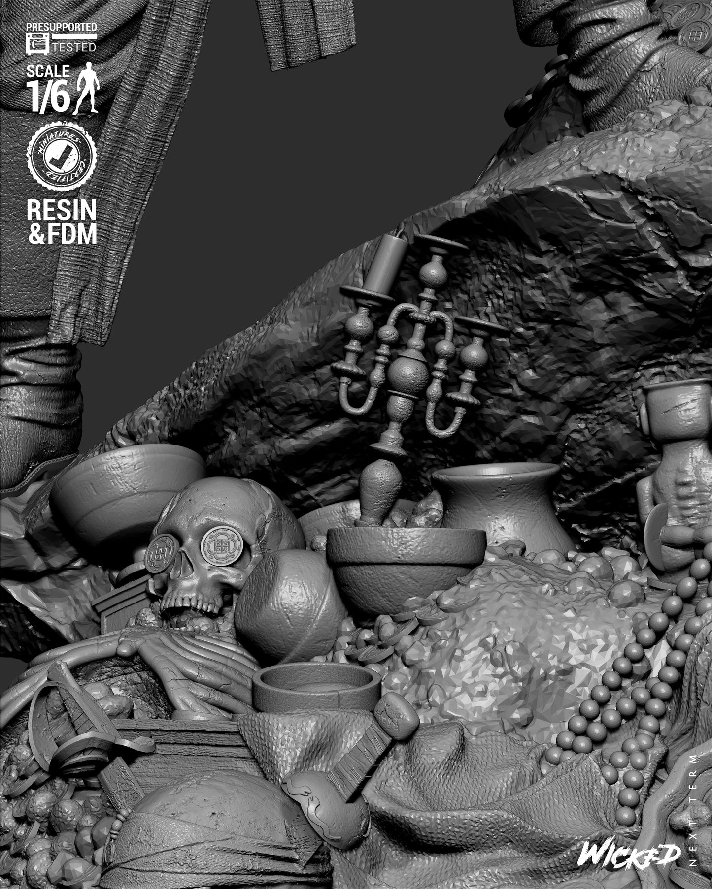 Pirates of the Caribbean (Diorama) - 3d Printed Model Kit