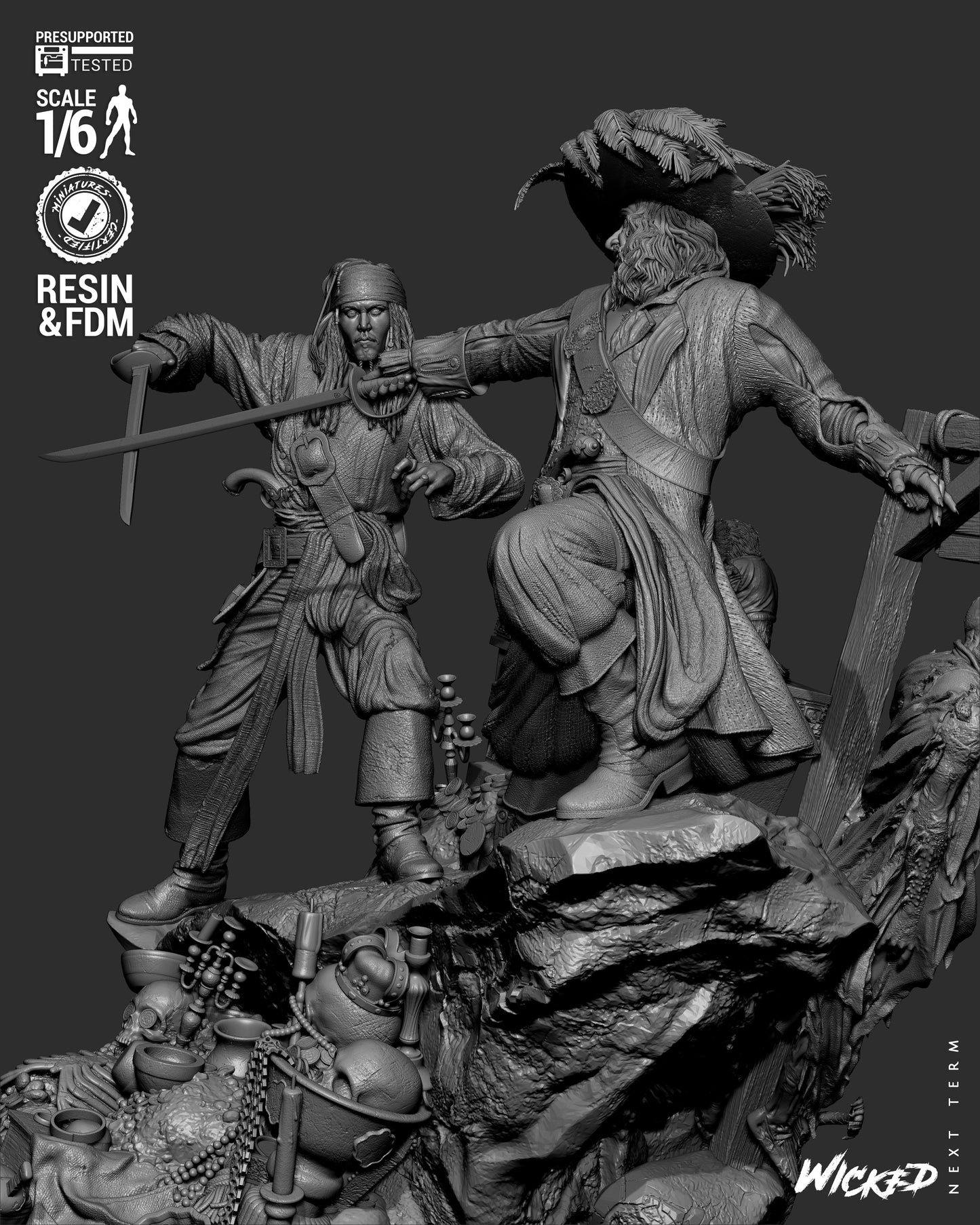 Pirates of the Caribbean (Diorama) - 3d Printed Model Kit