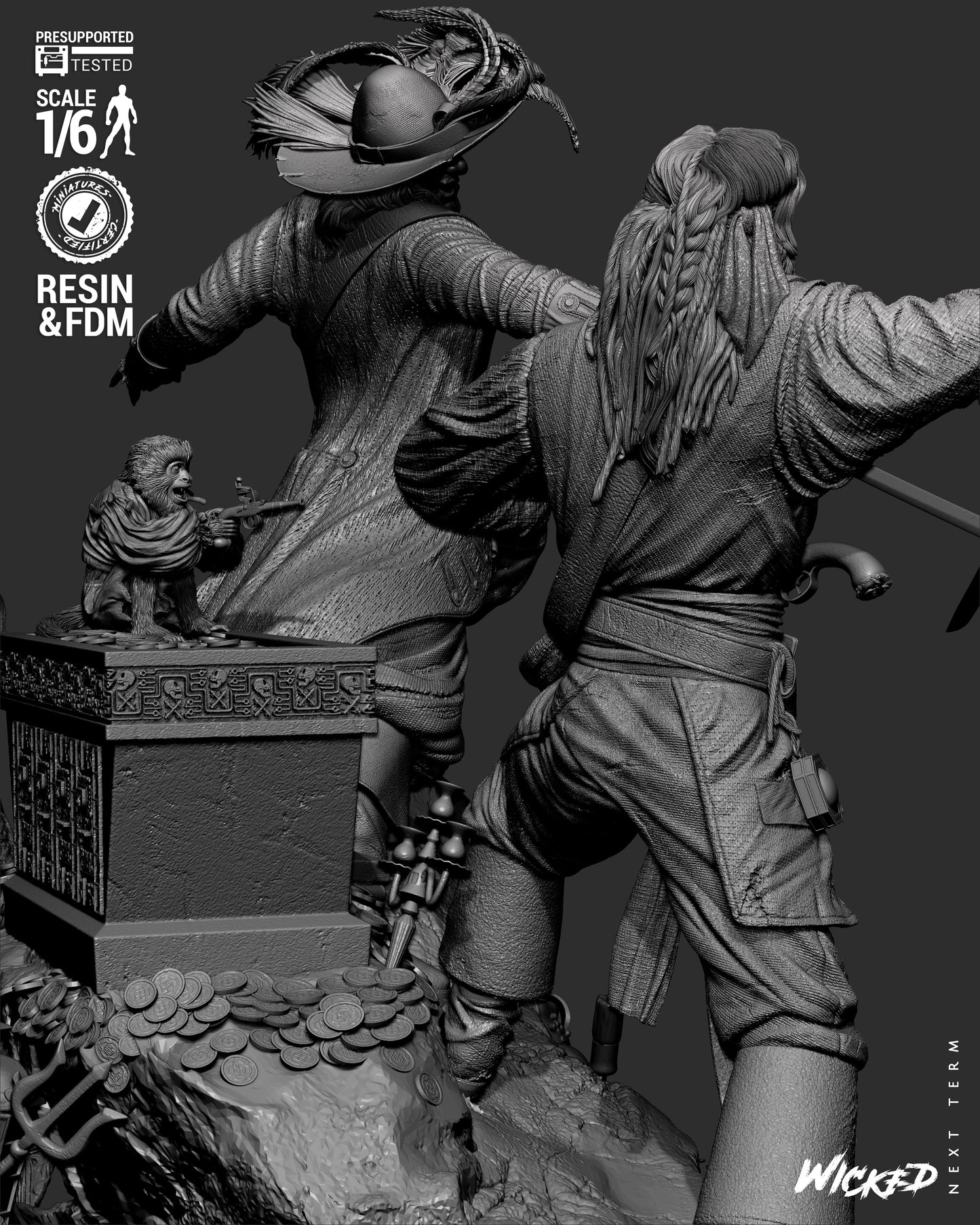 Pirates of the Caribbean (Diorama) - 3d Printed Model Kit