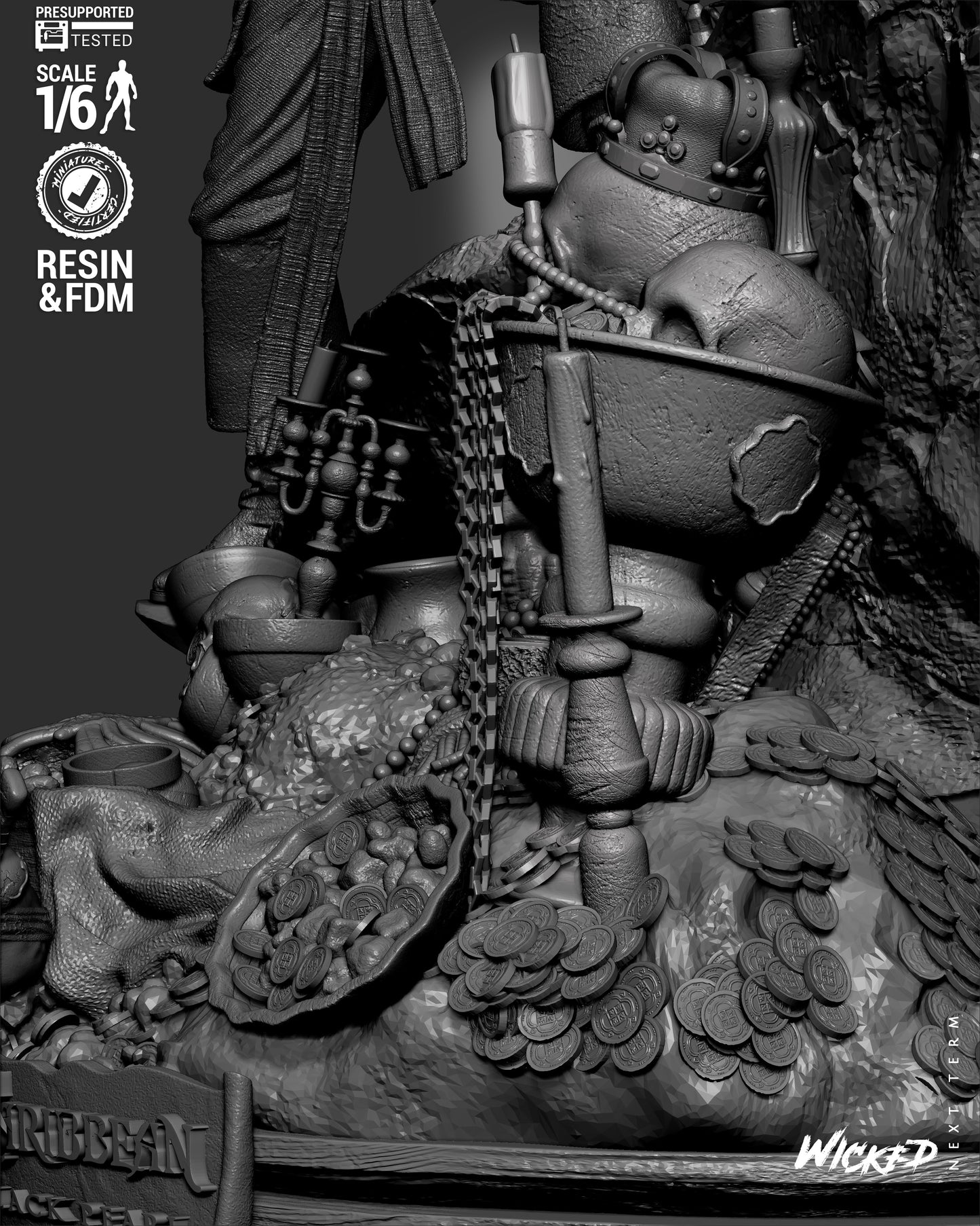 Pirates of the Caribbean (Diorama) - 3d Printed Model Kit
