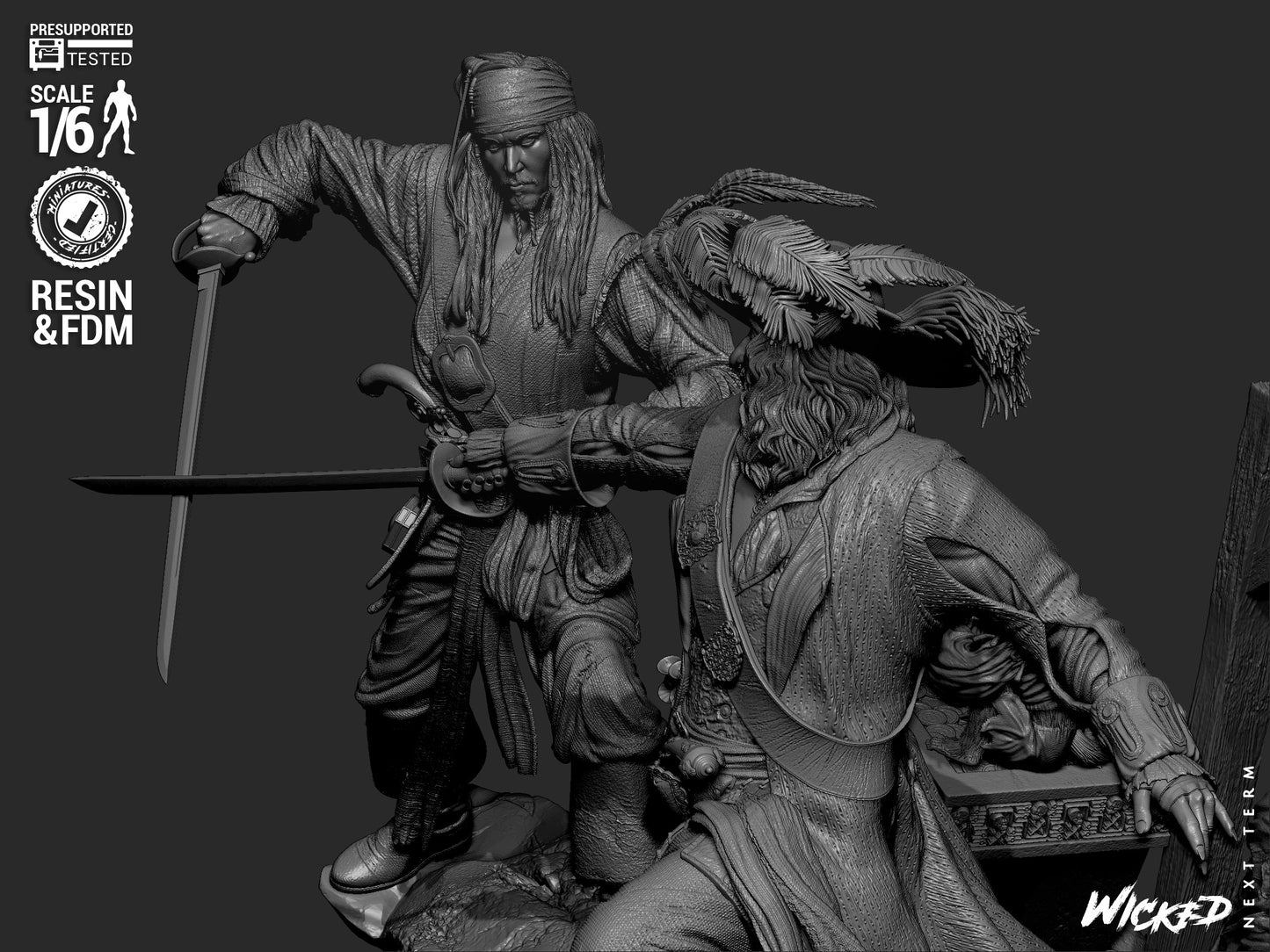 Pirates of the Caribbean (Diorama) - 3d Printed Model Kit