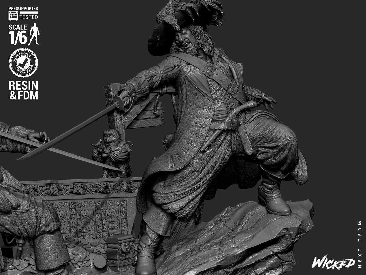 Pirates of the Caribbean (Diorama) - 3d Printed Model Kit