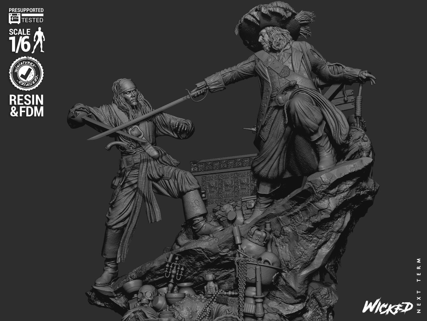 Pirates of the Caribbean (Diorama) - 3d Printed Model Kit