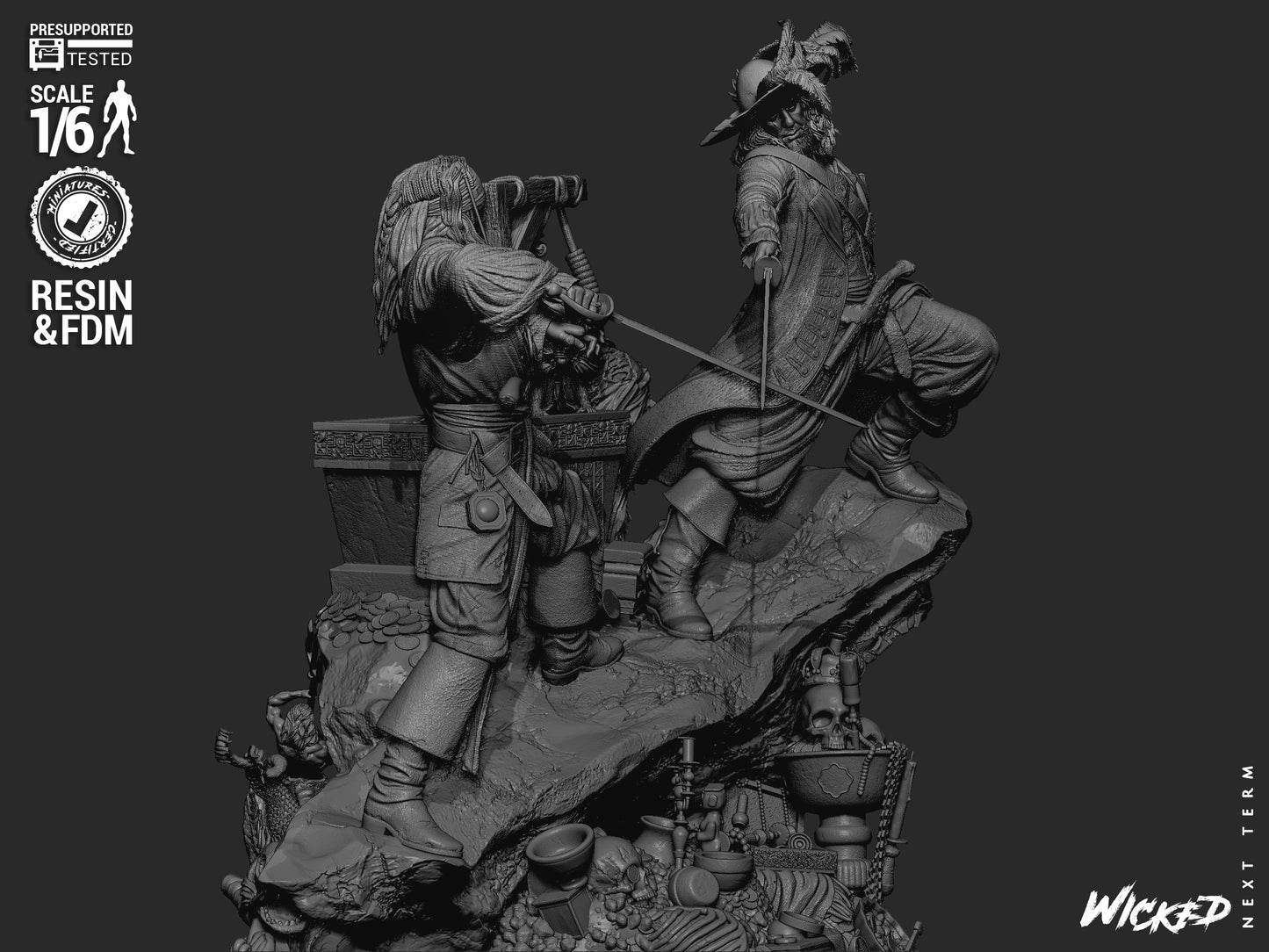 Pirates of the Caribbean (Diorama) - 3d Printed Model Kit