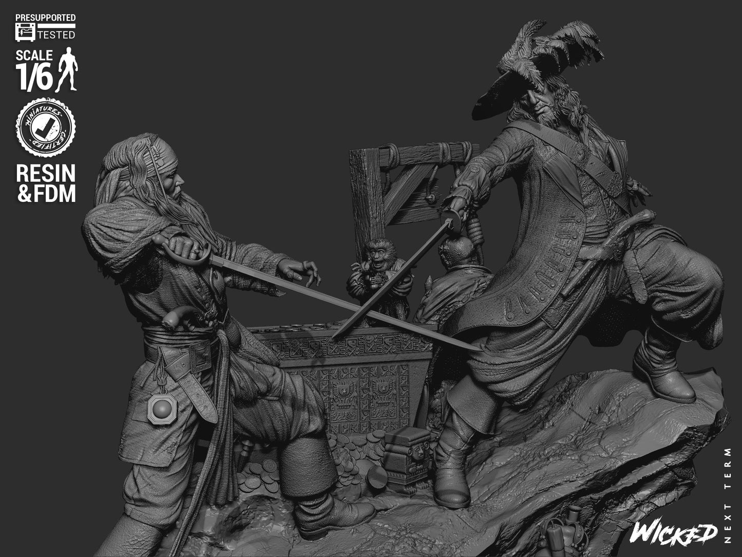 Pirates of the Caribbean (Diorama) - 3d Printed Model Kit