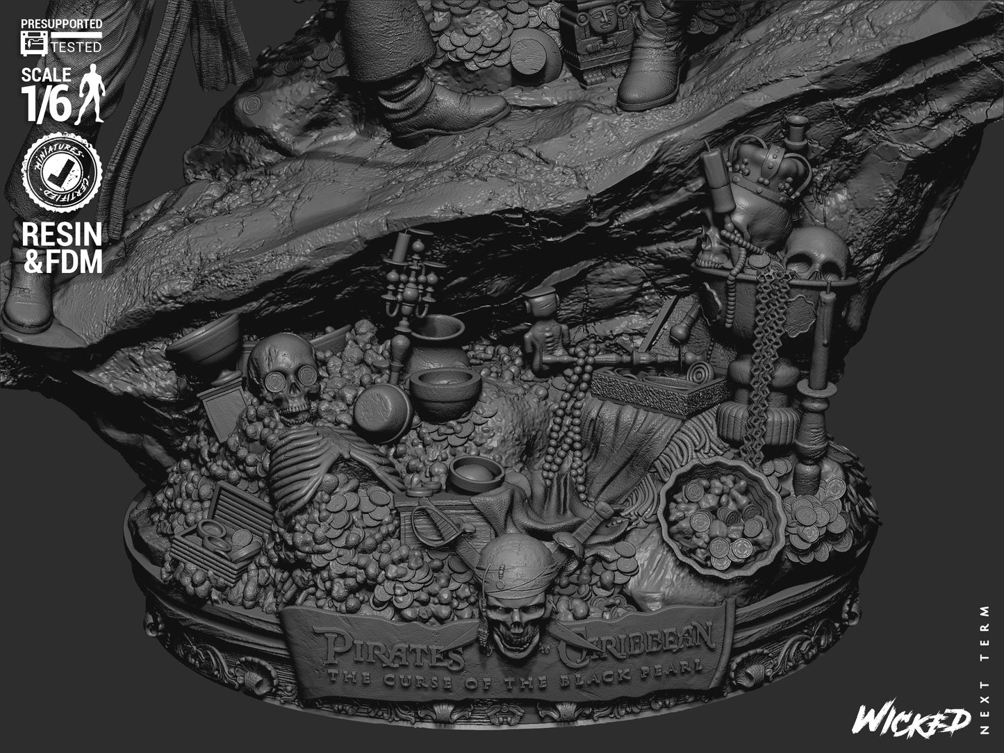 Pirates of the Caribbean (Diorama) - 3d Printed Model Kit