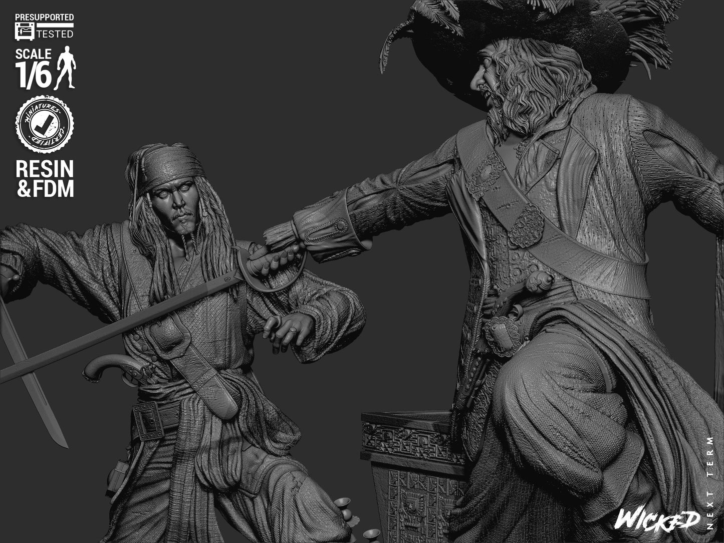 Pirates of the Caribbean (Diorama) - 3d Printed Model Kit