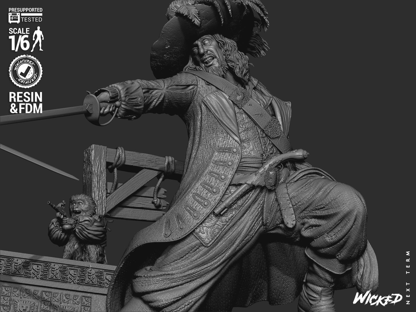 Pirates of the Caribbean (Diorama) - 3d Printed Model Kit