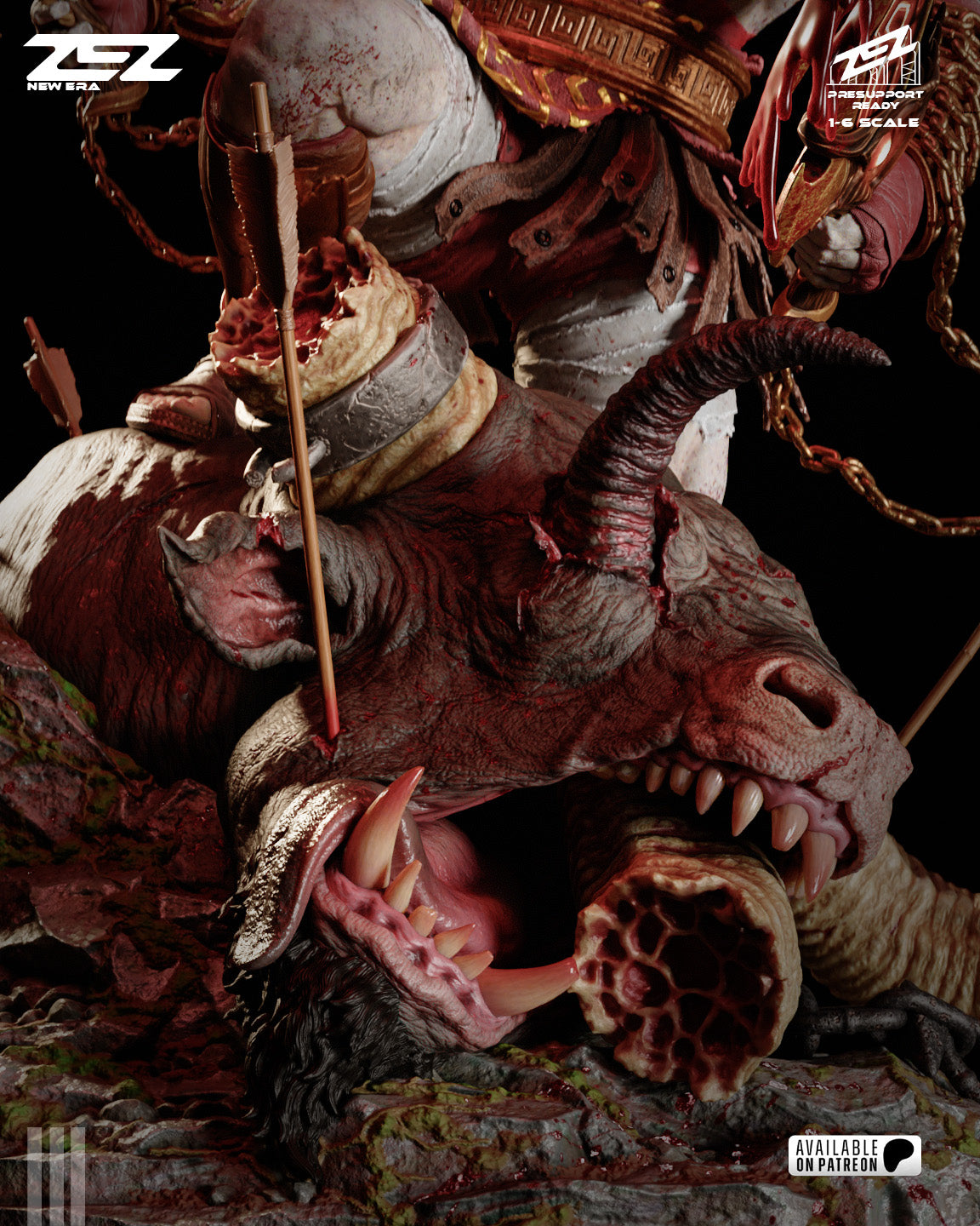 Kratos (ZEZ) - 3D Printed Fan Art Model Kit
