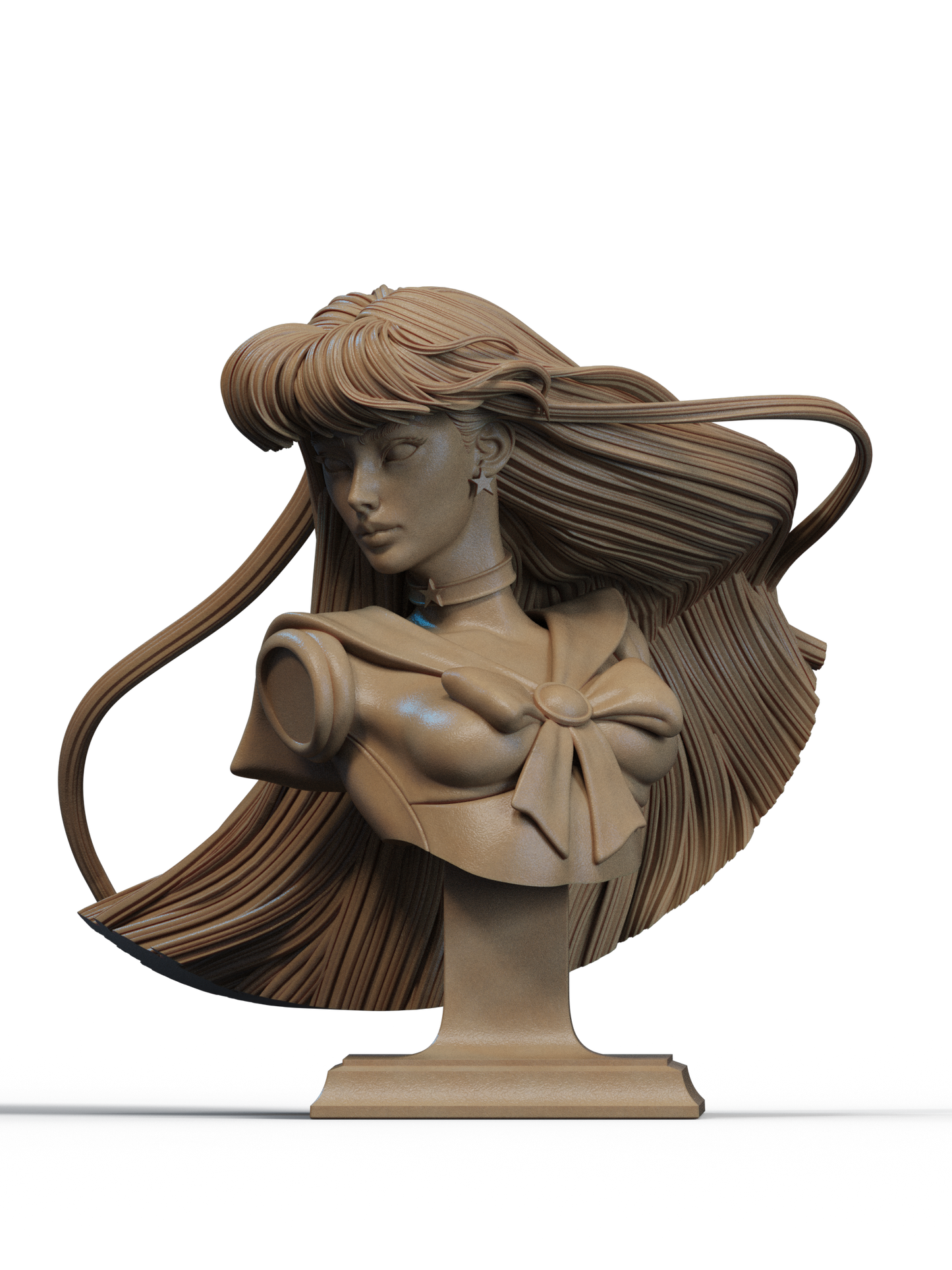 Rei Hino (Sailor Moon) - Fan Art - 3D Print Model Kit - 1:6
