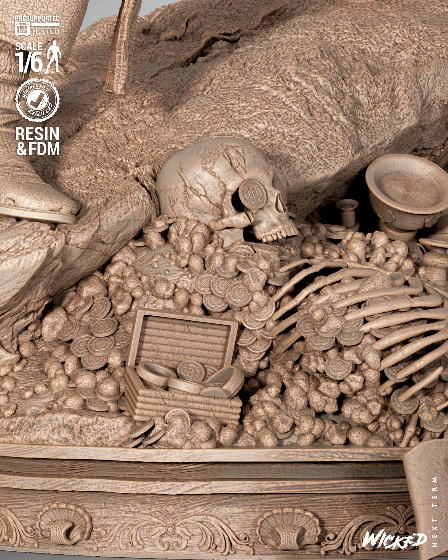 Jack Sparrow (Pirates of Caribbean) - Sculpt - 3d Printed Model Kit