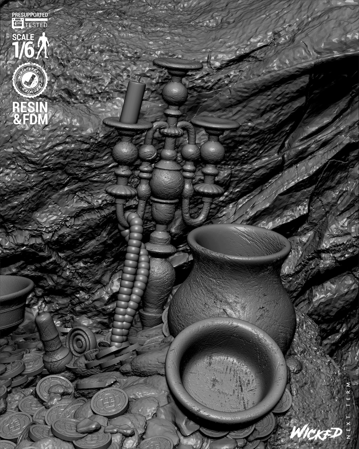 Jack Sparrow (Pirates of Caribbean) - Sculpt - 3d Printed Model Kit