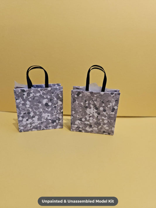 2 X Dolls Paper Shopping / Gift Bags, Barbie / Sindy 6th Scale Size