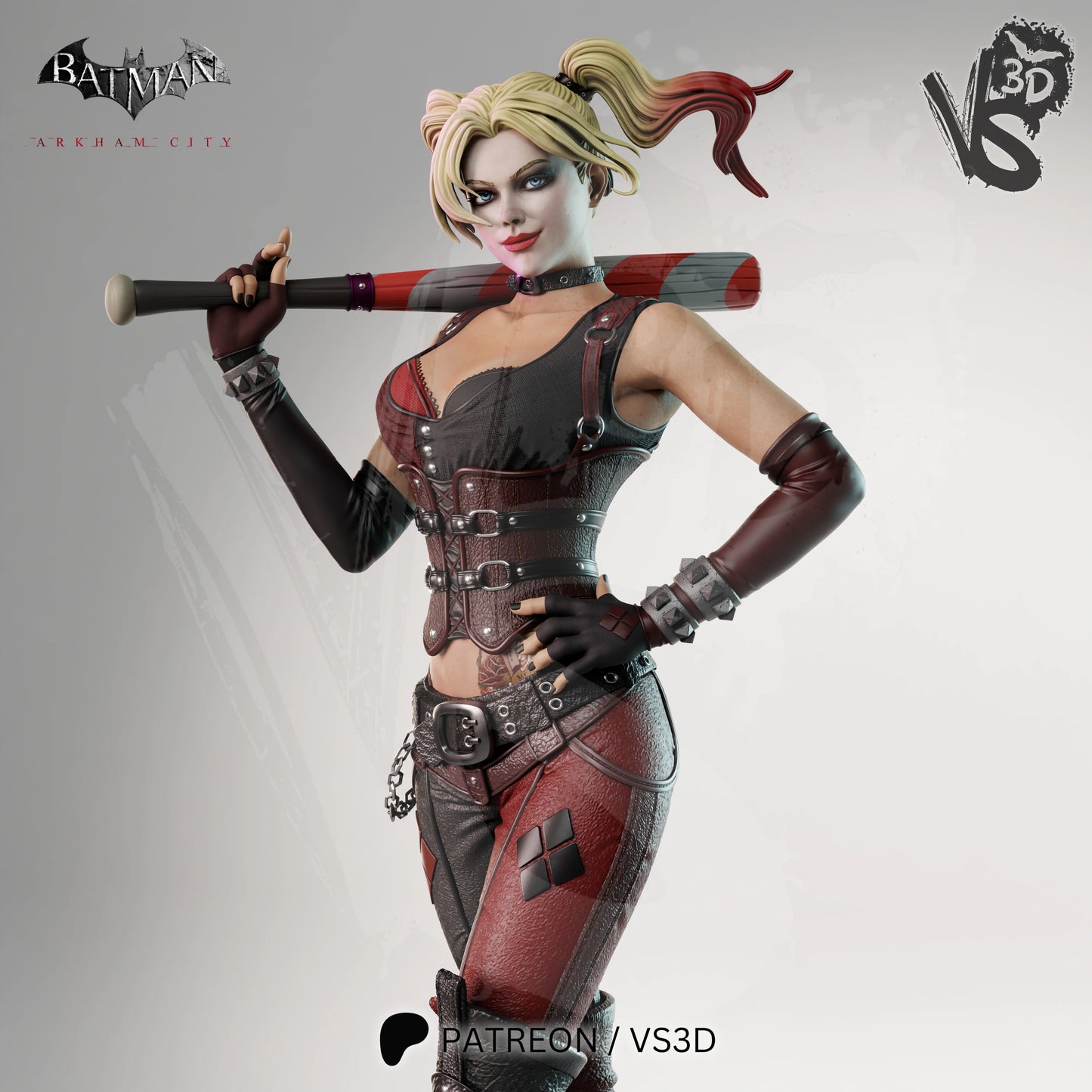 Harley Quinn (Arkham City) - Fan Art - 3D Print Kit
