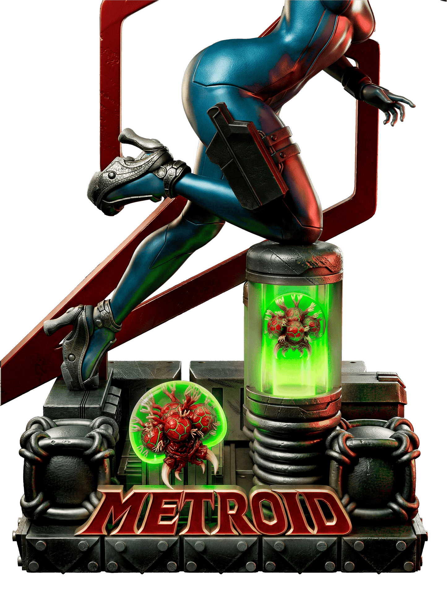 Samus (Metroid) Sculpt - 1:6 and 1:12 scale 3d Printed Model Kit - Fan Art