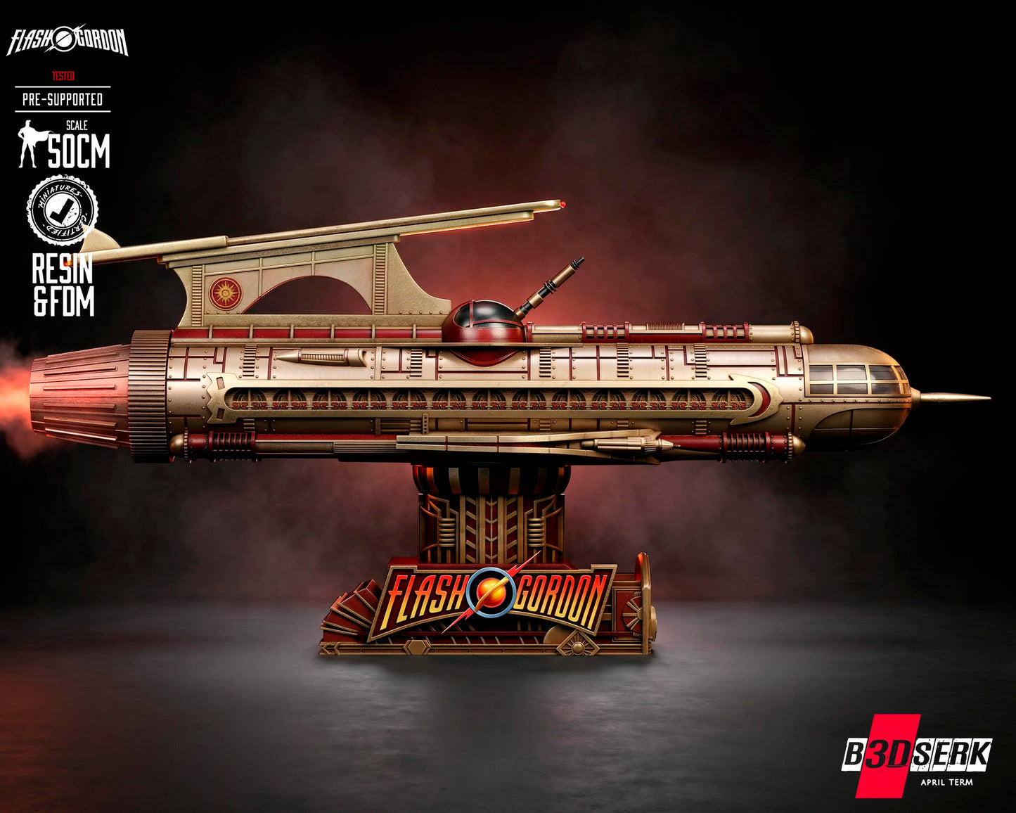 Flash Gordon (Ship) 3D Model Kit - (Fan Art)