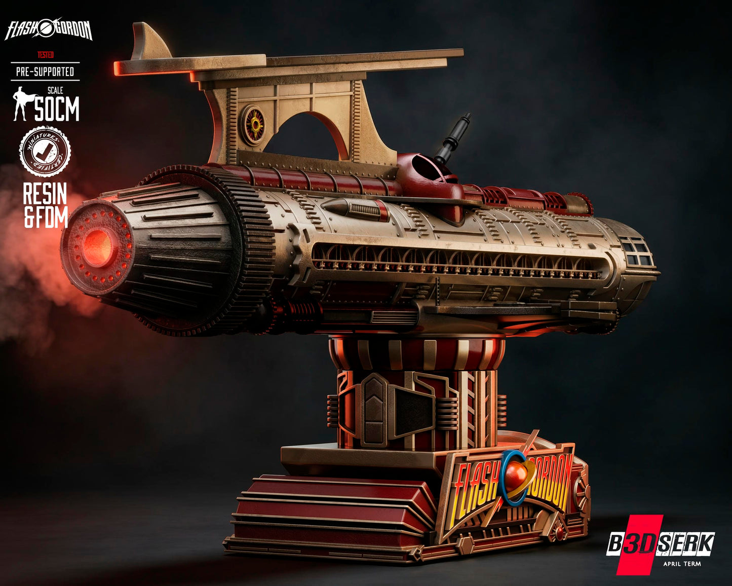 Flash Gordon (Ship) 3D Model Kit - (Fan Art)