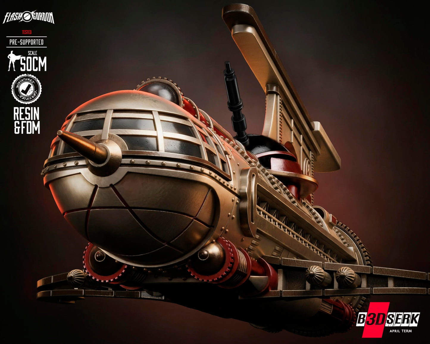 Flash Gordon (Ship) 3D Model Kit - (Fan Art)