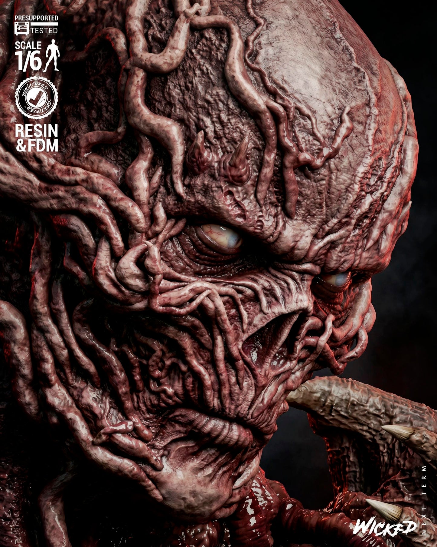 Stranger Things (Diorama)- 1:12 scale 3d Printed Model Kit - Fan Art