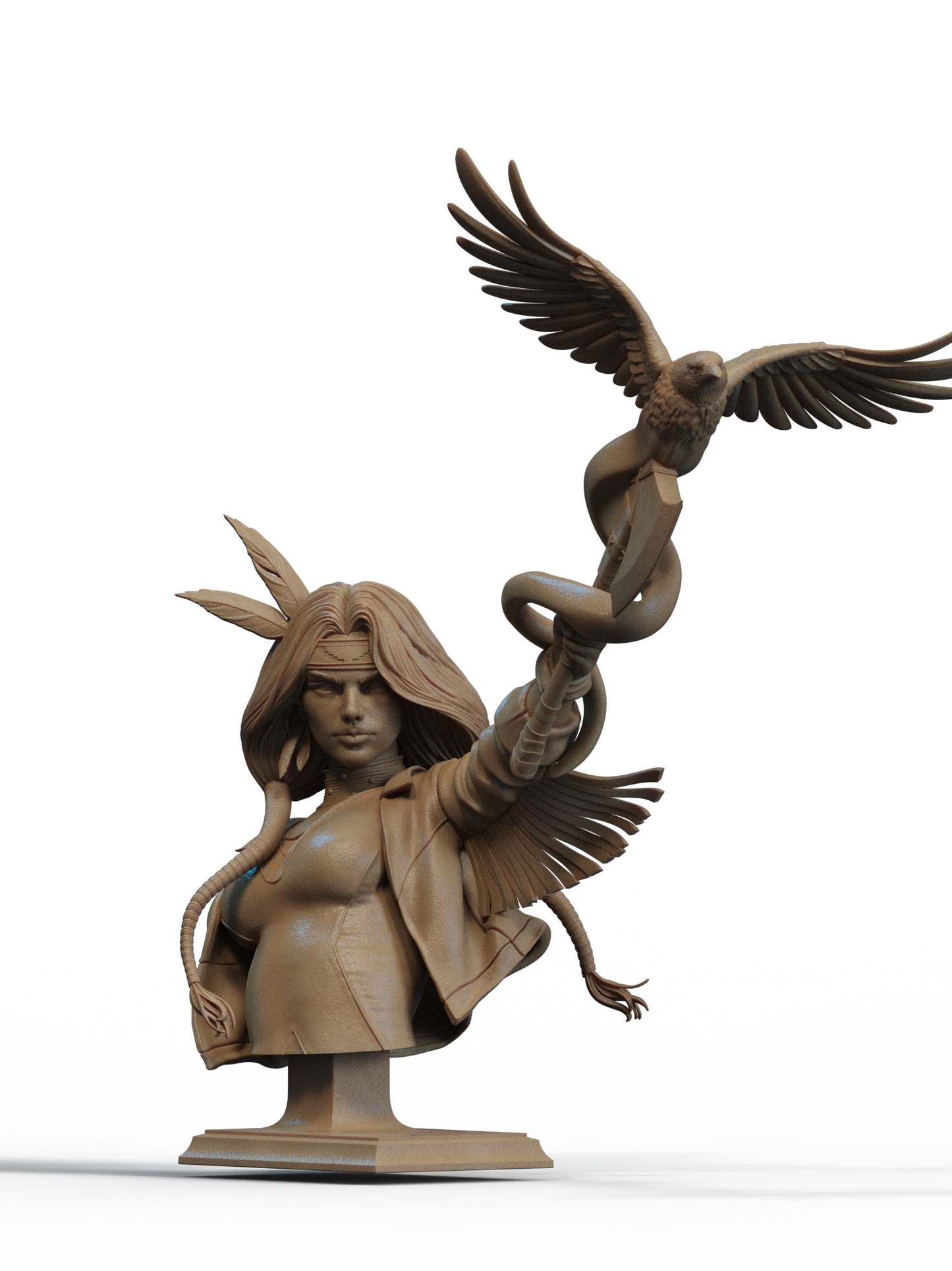 Dani Moonstar - 3D printed Statue 6 and 9 scale model kit