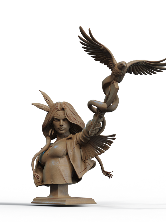 Dani Moonstar - 3D printed Statue 6 and 9 scale model kit