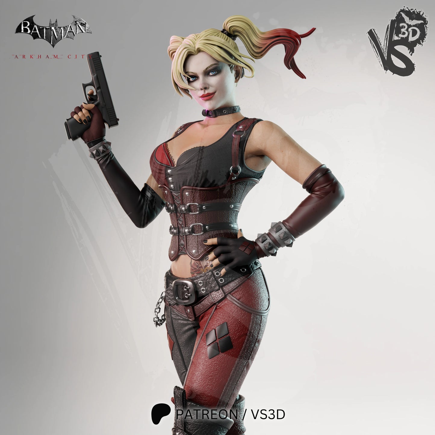 Harley Quinn (Arkham City) - Fan Art - 3D Print Kit