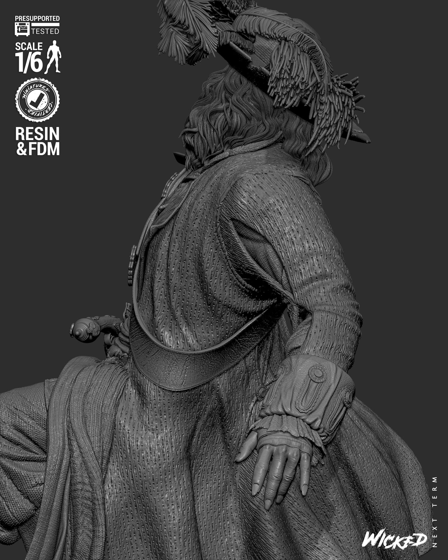 Hector Barbossa (Pirates of Caribbean) - Sculpt - 3d Printed Model Kit