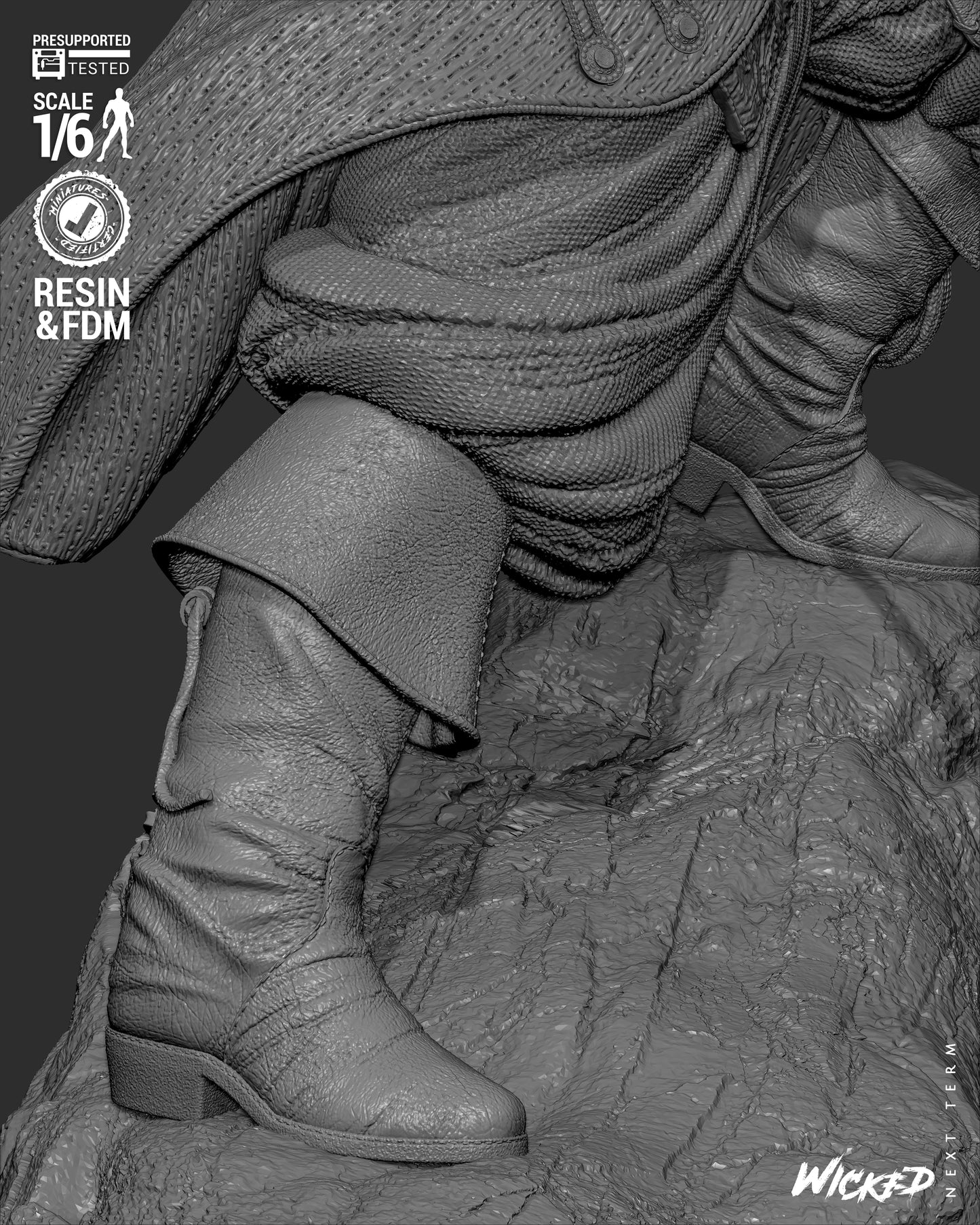 Hector Barbossa (Pirates of Caribbean) - Sculpt - 3d Printed Model Kit