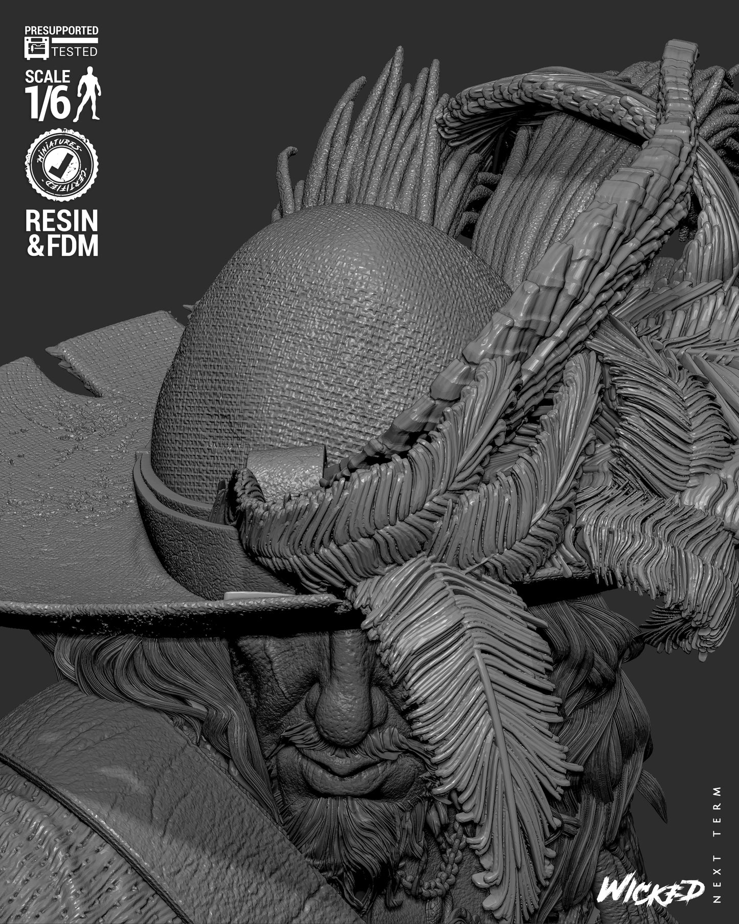 Hector Barbossa (Pirates of Caribbean) - Sculpt - 3d Printed Model Kit