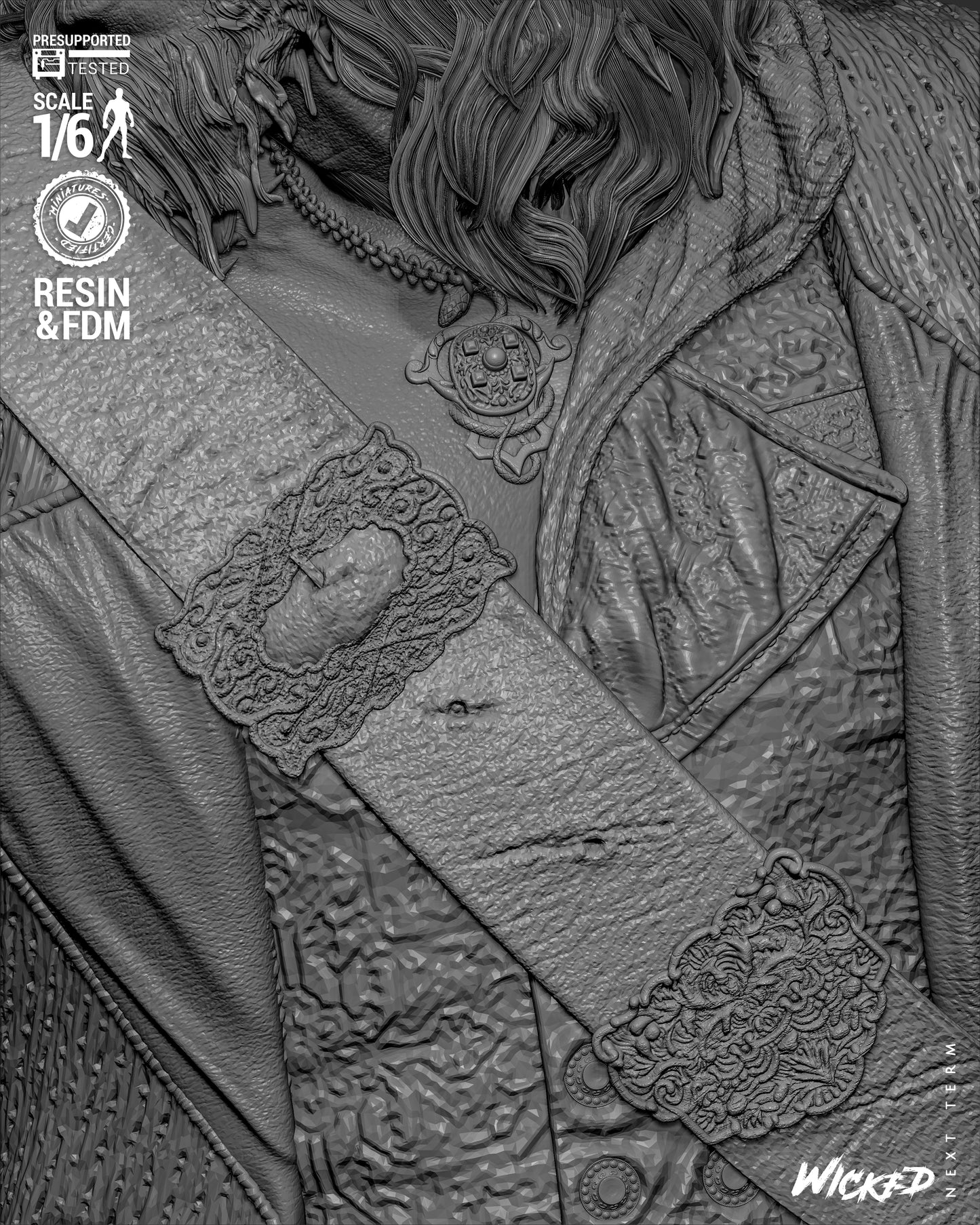 Hector Barbossa (Pirates of Caribbean) - Sculpt - 3d Printed Model Kit