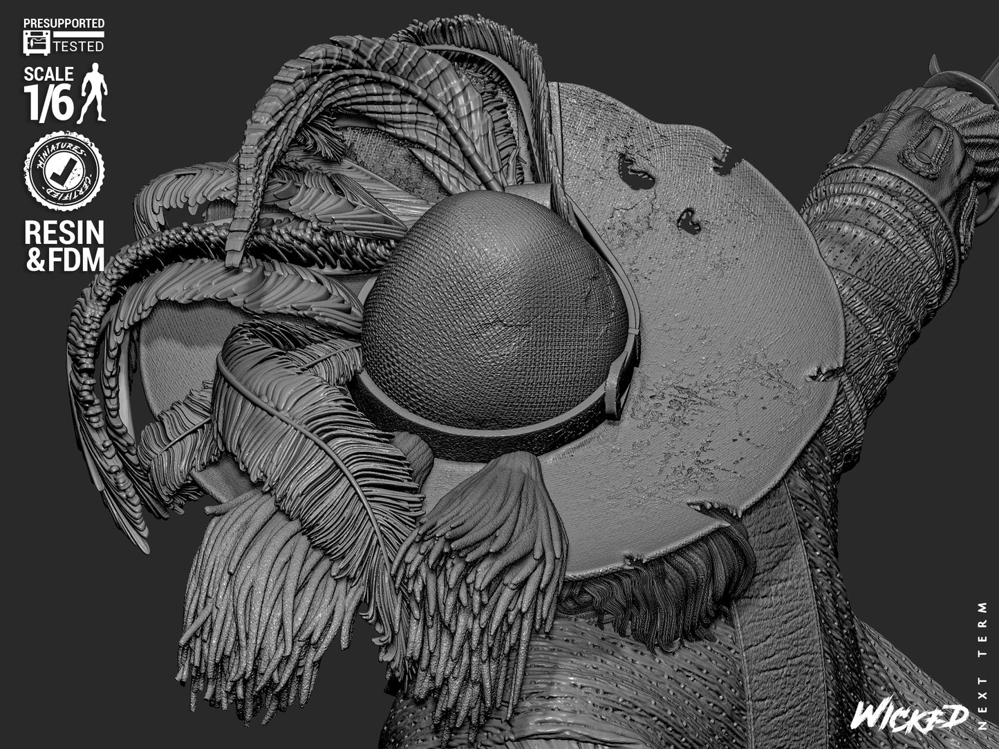 Hector Barbossa (Pirates of Caribbean) - Sculpt - 3d Printed Model Kit