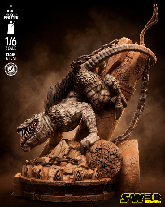 Nexu Sculpt (Star Wars) - 3D printed model kit (Fan Art)