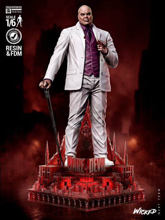 Kingpin (Fan Art) Sculpt - 1:6 and 1:12 scale 3d Printed Model Kit