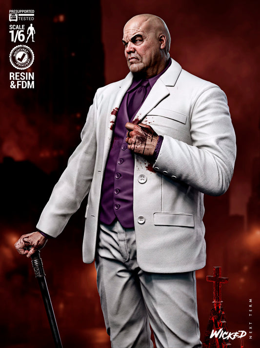 Kingpin (Fan Art) Sculpt - 1:6 and 1:12 scale 3d Printed Model Kit