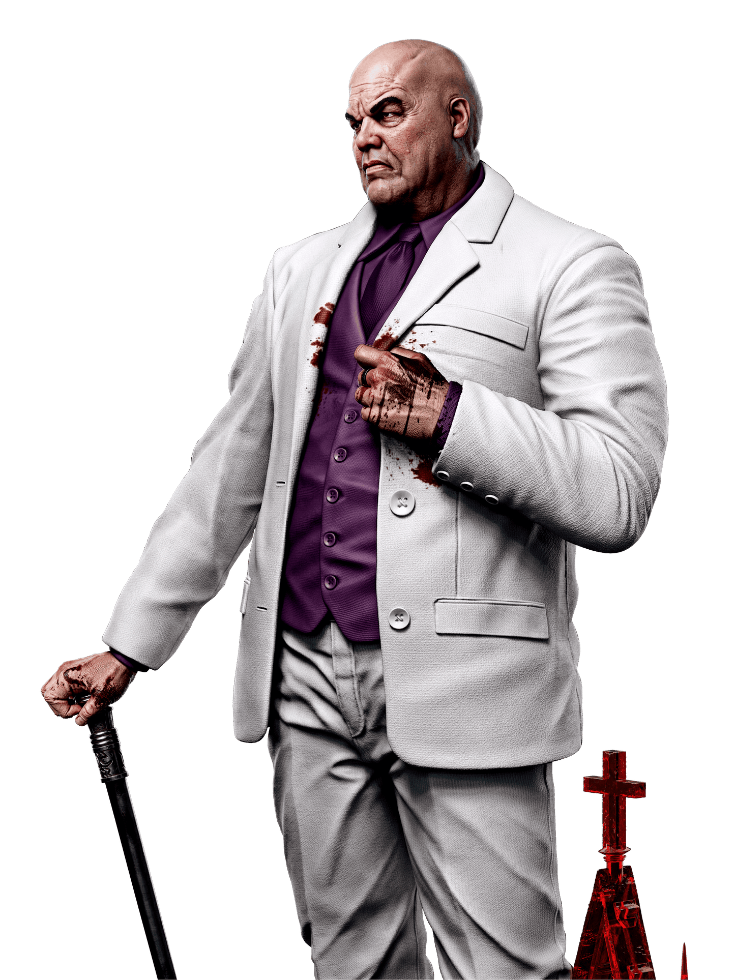 Kingpin (Fan Art) Sculpt - 1:6 and 1:12 scale 3d Printed Model Kit