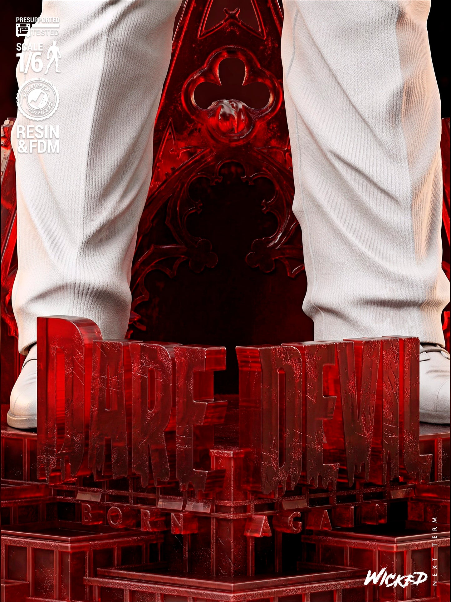 Kingpin (Fan Art) Sculpt - 1:6 and 1:12 scale 3d Printed Model Kit
