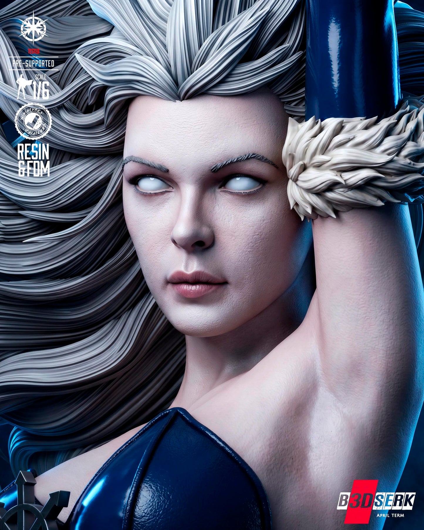 Killer Frost (Statue) 3D Model Kit - 6 or 12 scale (Fan Art)