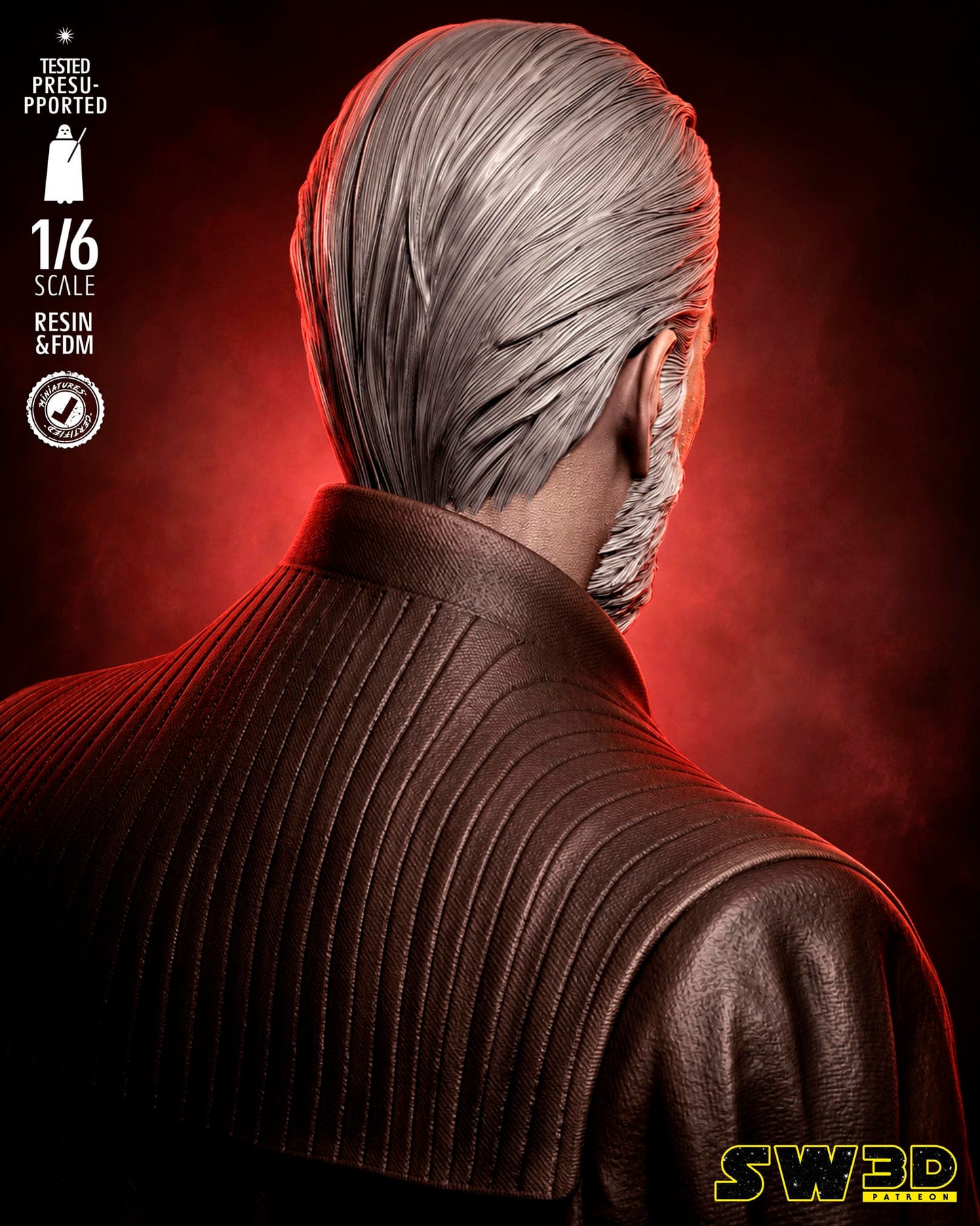 Dooku Sculpt (Star Wars) - 3D printed model kit (Fan Art)