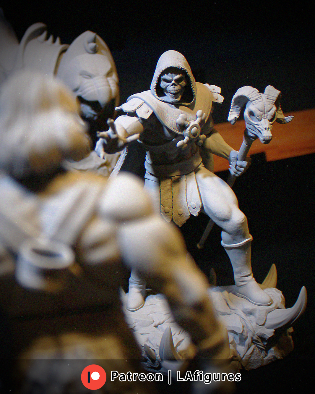 Skeletor (He-Man) Statue - Fan Art 12/10/8/6 scale - 3D Print