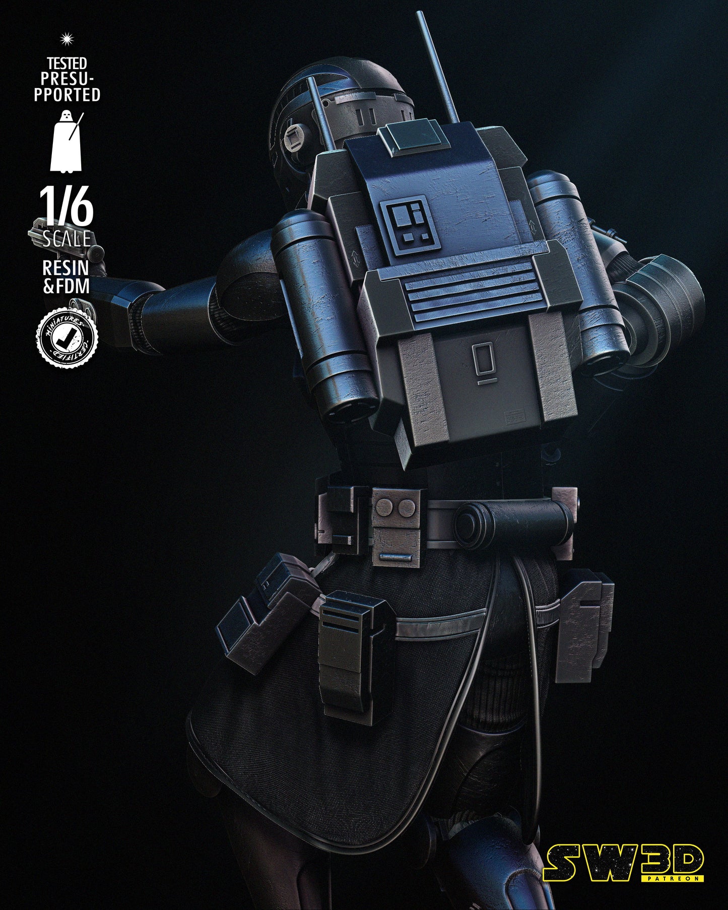 Echo Sculpt (Fan Art) Star Wars - 6 or 12 Scale - 3D Print kit