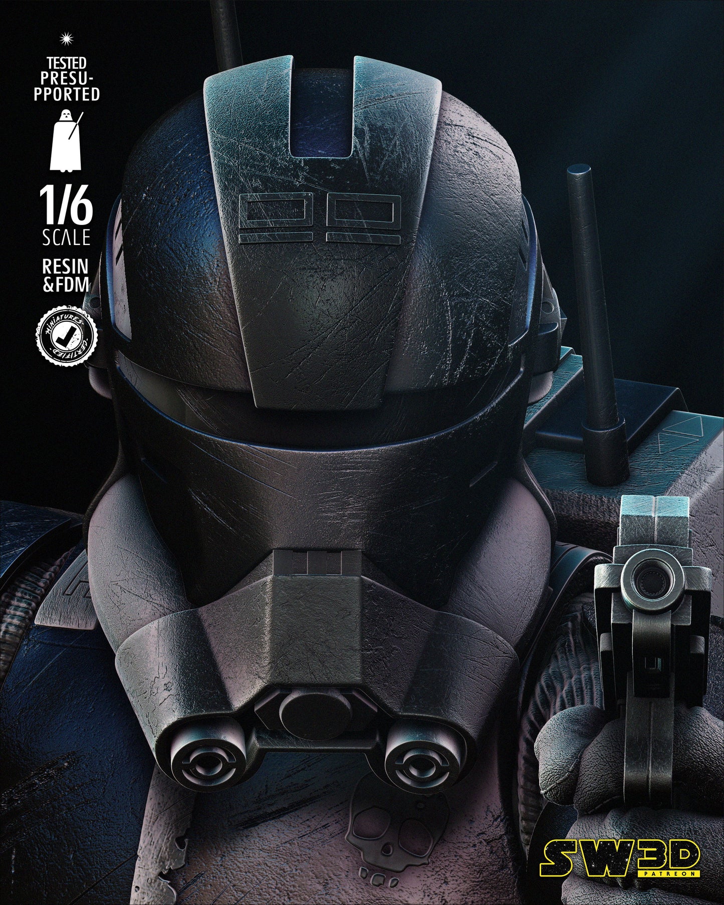 Echo Sculpt (Fan Art) Star Wars - 6 or 12 Scale - 3D Print kit