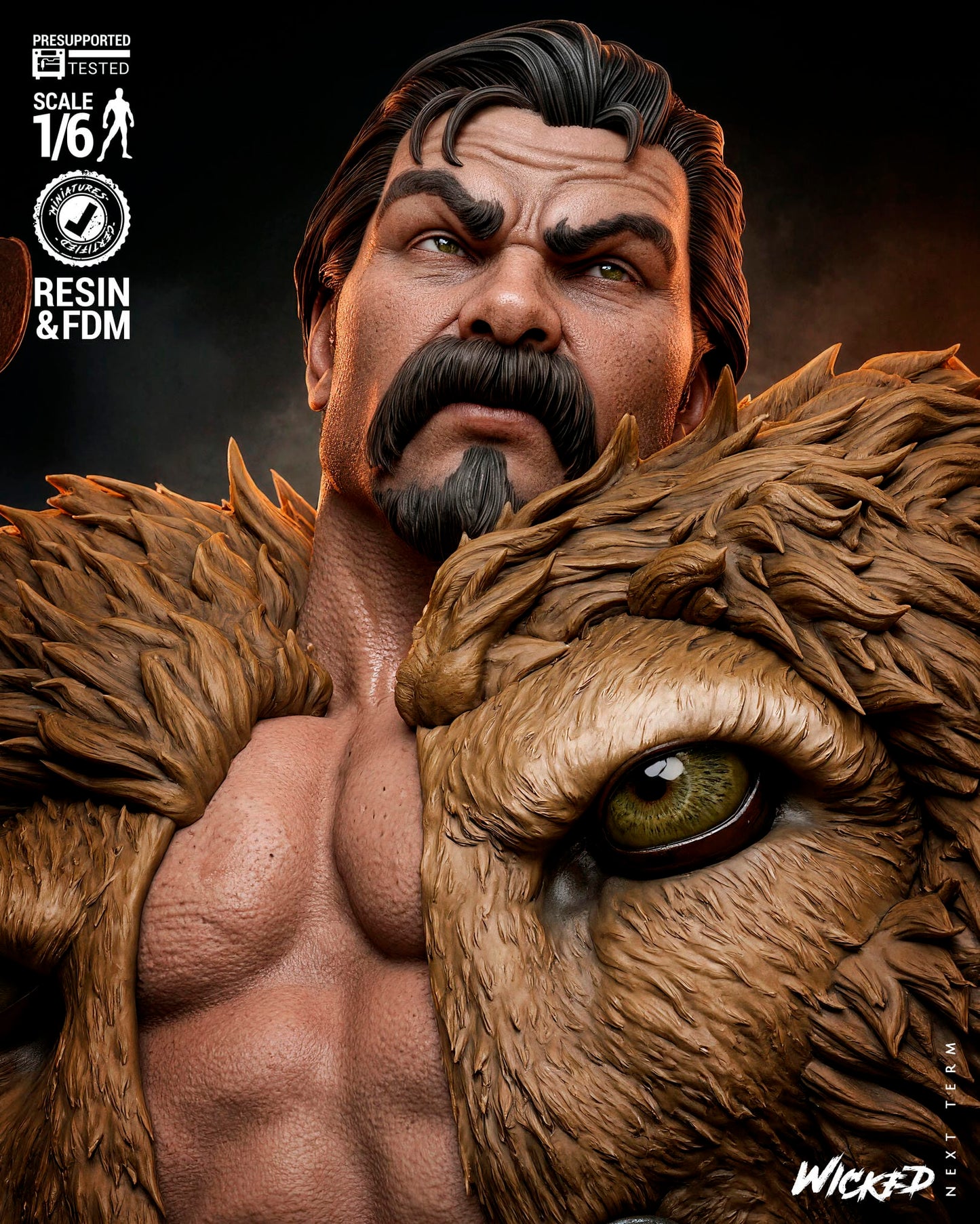 Kraven (Kraven's Last Hunt) Sculpt -3d Printed Model Kit - Fan Art