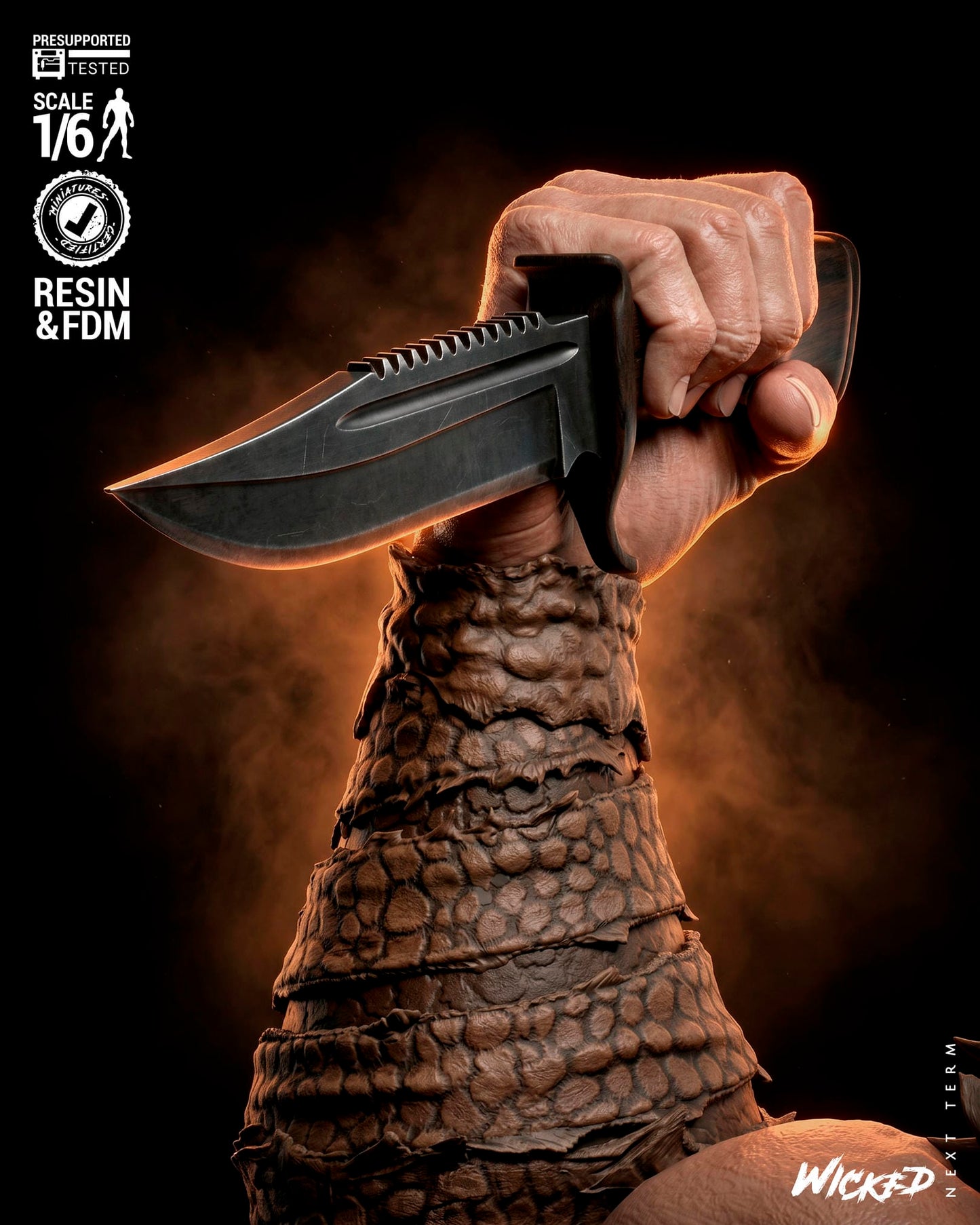 Kraven (Kraven's Last Hunt) Sculpt -3d Printed Model Kit - Fan Art
