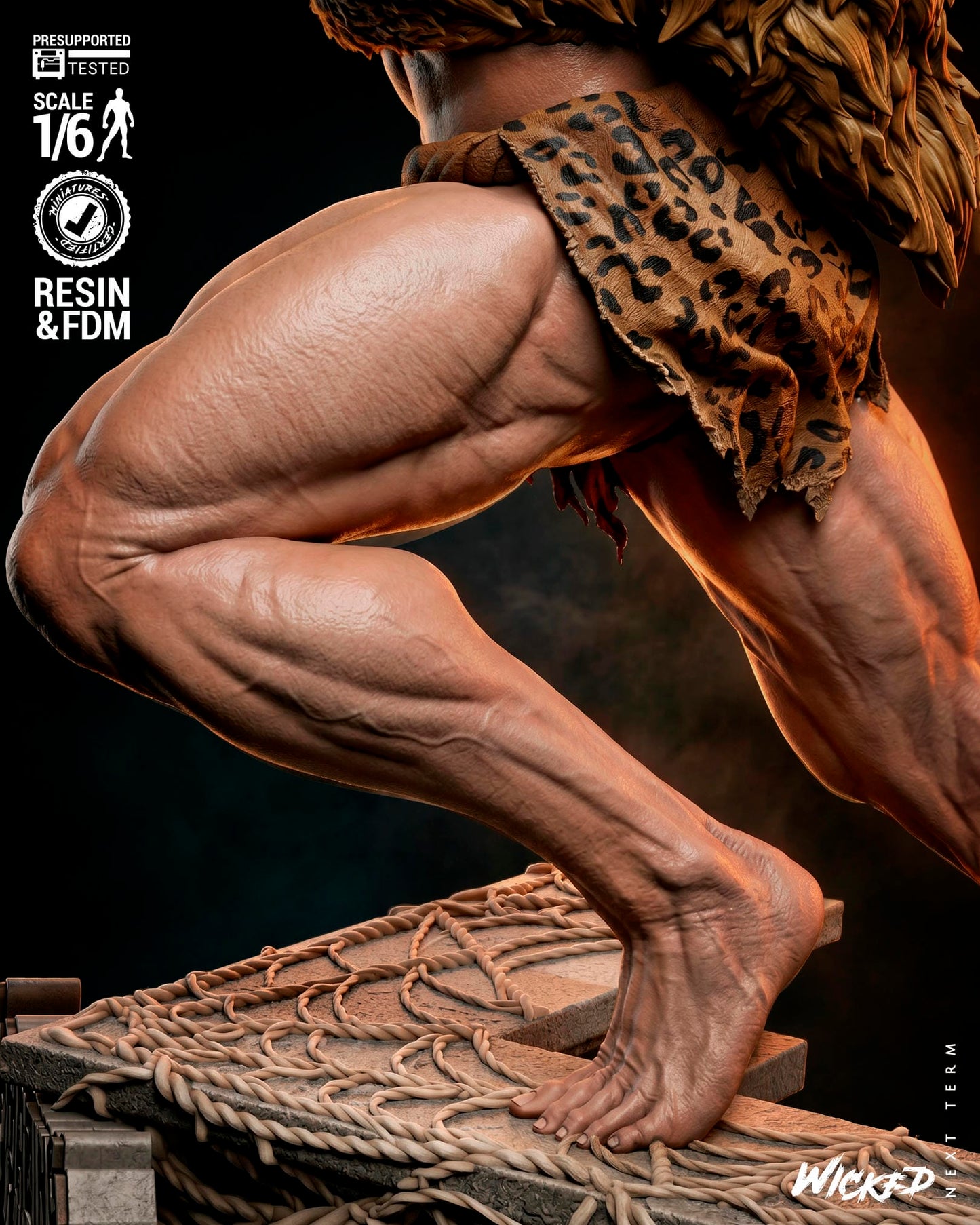 Kraven (Kraven's Last Hunt) Sculpt -3d Printed Model Kit - Fan Art