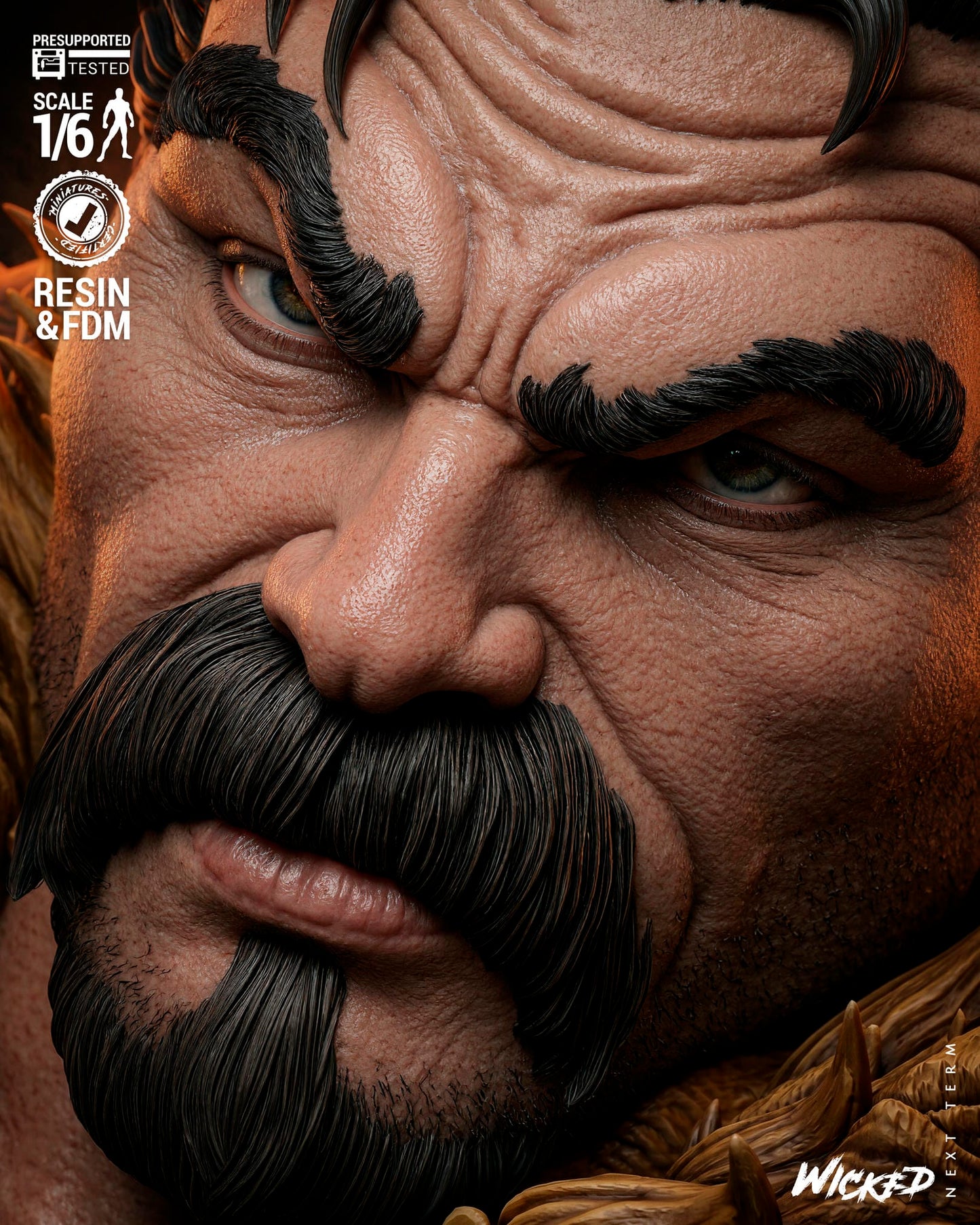Kraven (Kraven's Last Hunt) Sculpt -3d Printed Model Kit - Fan Art
