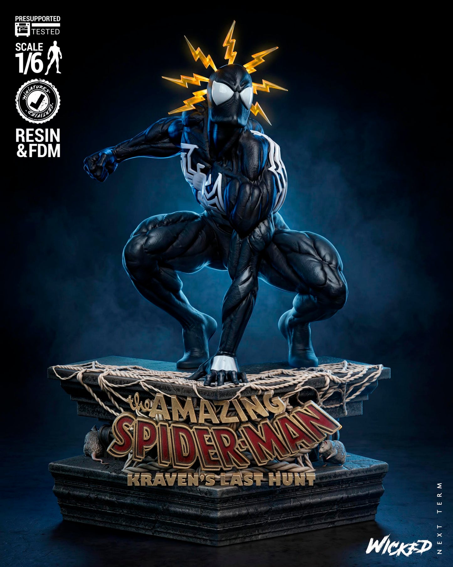 Spider-man (Kraven's Last Hunt) Sculpt -3d Printed Model Kit - Fan Art